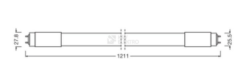 Obrázek produktu LED trubice zářivka LEDVANCE SubstiTUBE Value Universal HF/EM/230V 120cm 18W (36W) 840 neutrální bílá 4000K T8 G13 2