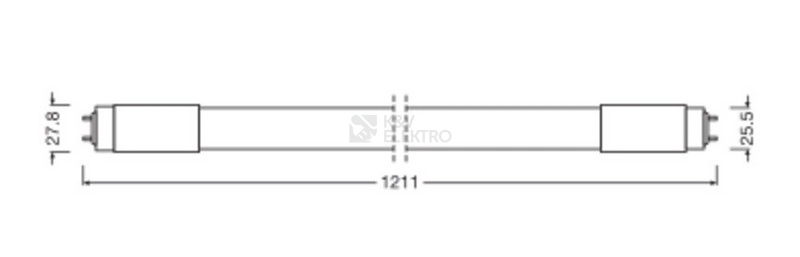 Obrázek produktu LED trubice zářivka LEDVANCE SubstiTUBE Value Universal HF/EM/230V 120cm 18W (36W) 840 neutrální bílá 4000K T8 G13 2