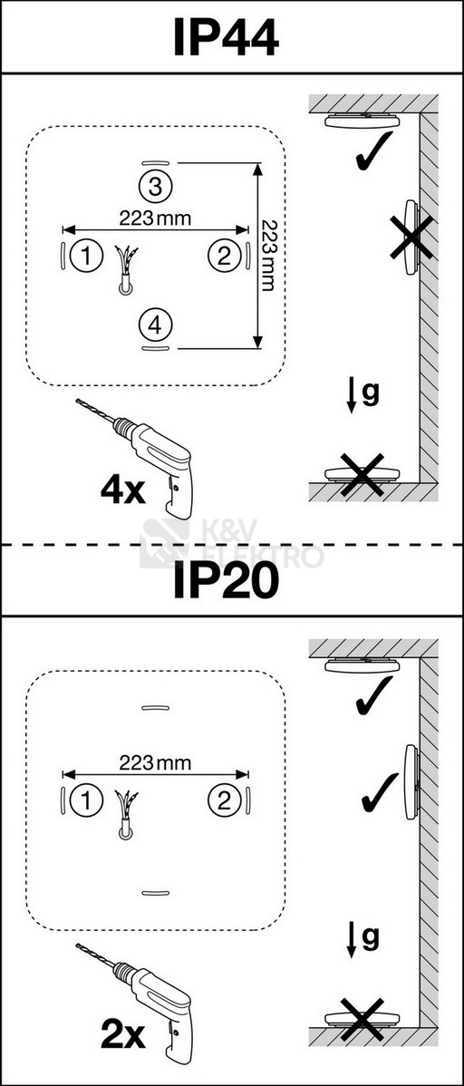 Obrázek produktu LED svítidlo LEDVANCE SF Square 24W 4000K 330mm IP44 4