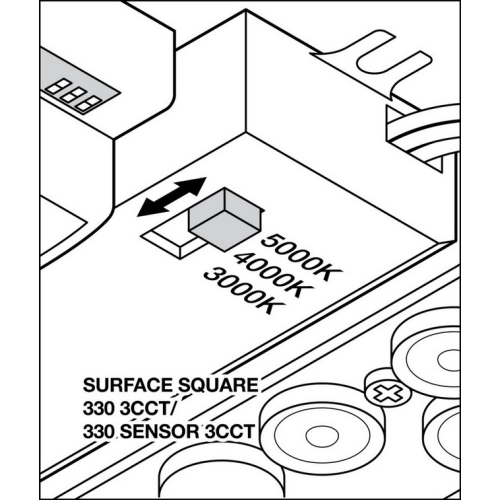 LED svítidlo LEDVANCE SF Square 24W 4000K 330mm IP44 s pohybovým čidlem (obrázek 6)