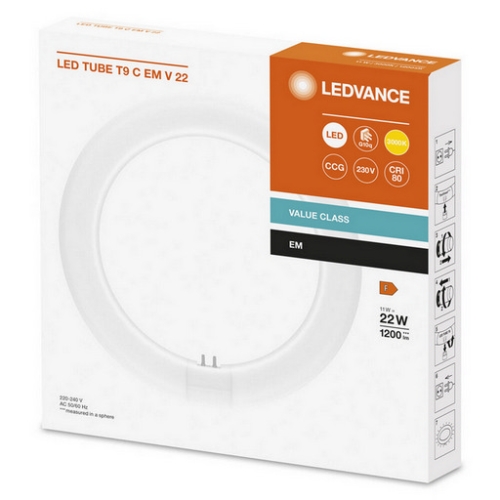 LED kruhová zářivková trubice T9 G10q LEDVANCE SubstiTUBE 11W (22W) teplá bílá (3000K)