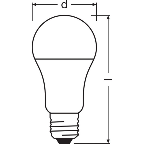 LED žárovka E27 LEDVANCE PARATHOM CL A FR 10W (75W) teplá bílá (2700K) (obrázek 3)