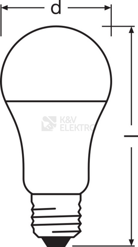 Obrázek produktu  LED žárovka E27 LEDVANCE PARATHOM CL A FR 10W (75W) teplá bílá (2700K)
 2