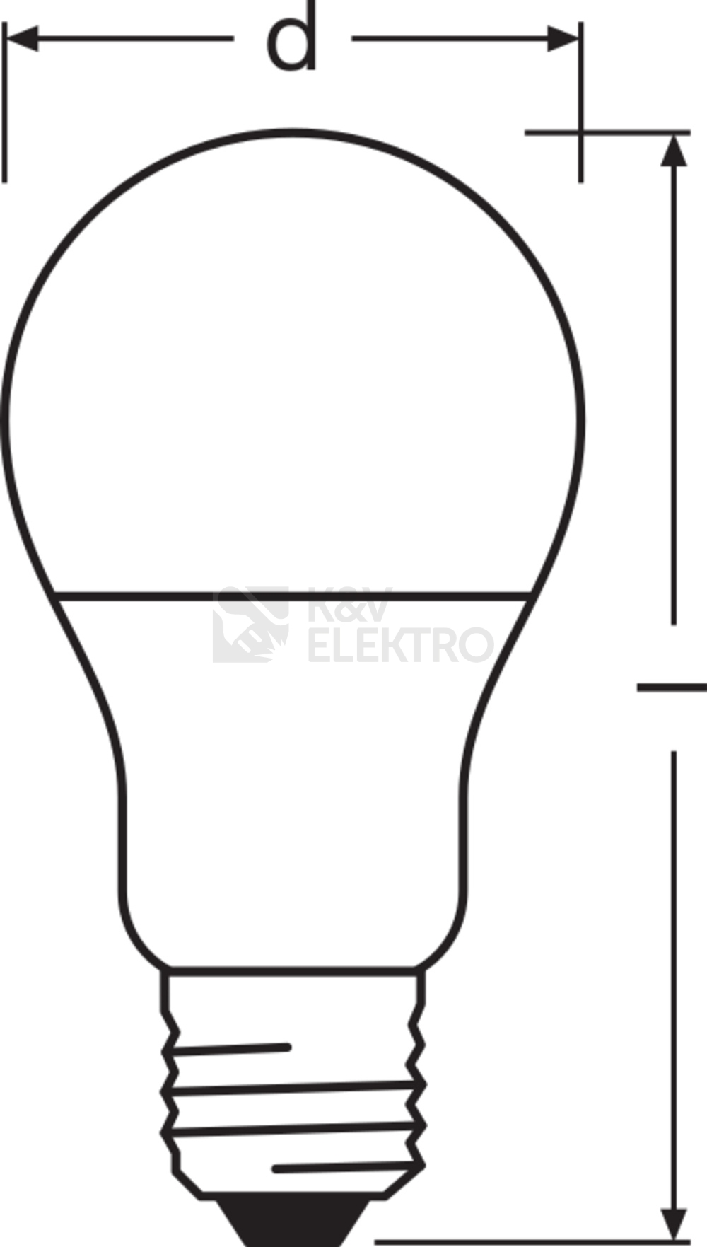 Obrázek produktu LED žárovka E27 LEDVANCE PARATHOM CL A FR 8,5W (60W) teplá bílá (2700K) 2