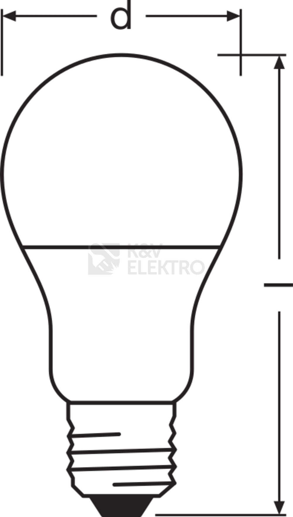 Obrázek produktu LED žárovka E27 LEDVANCE CL A FR 8W (60W) studená bílá (6500K) 2