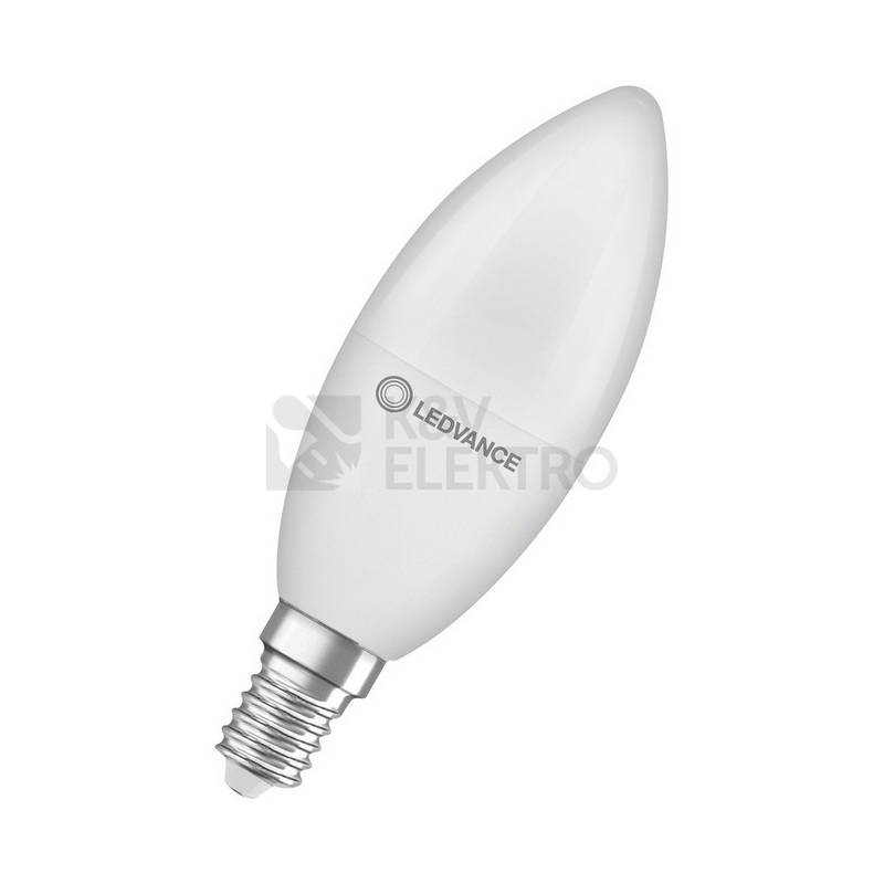 Obrázek produktu LED žárovka E14 LEDVANCE CL B FR 7,5W (60W) teplá bílá (2700K) svíčka 0