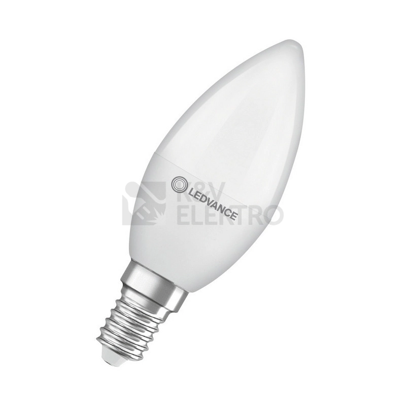 Obrázek produktu LED žárovka E14 LEDVANCE CL B FR 4,9W (40W) neutrální bílá (4000K) svíčka 0
