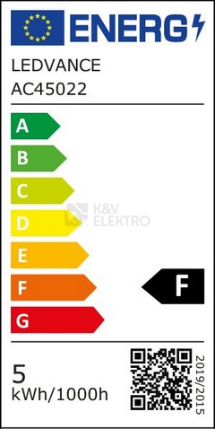 Obrázek produktu LED žárovka E14 LEDVANCE CL P FR 4,9W (40W) studená bílá (6500K) 2