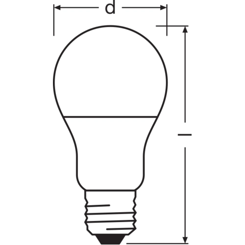 LED žárovka E27 LEDVANCE CL A FR 8W (60W) teplá bílá (2700K) (obrázek 3)