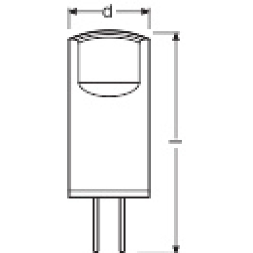 LED žárovka G4 LEDVANCE 0,9W (10W) teplá bílá (2700K) (obrázek 3)