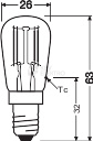 Obrázek produktu LED žárovka do lednice E14 LEDVANCE PARATHOM T26 Filament 1,3W (10W) teplá bílá (2700K) 3
