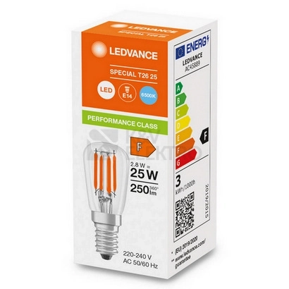 Obrázek produktu LED žárovka do lednice E14 LEDVANCE 2,8W (25W) studená bílá (6500K) 1