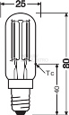 Obrázek produktu LED žárovka do lednice E14 LEDVANCE SPECIAL T26 FIL 4,2W (40W) teplá bílá (2700K) 3