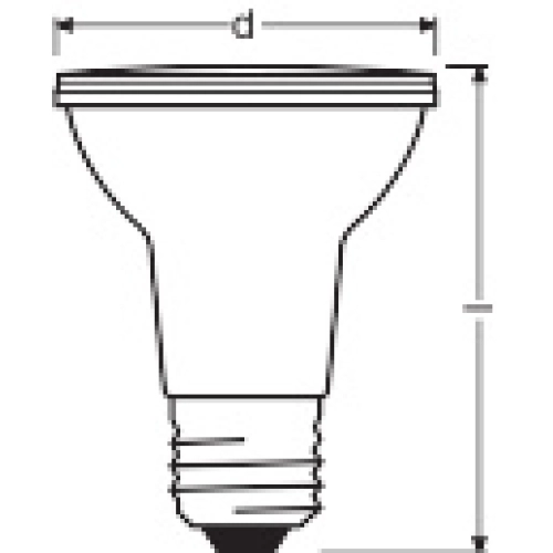 LED žárovka E27 LEDVANCE 6,4W (50W) teplá bílá (2700K) stmívatelná (obrázek 3)