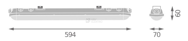 Obrázek produktu Zářivka LEDVANCE Damp Proof 60cm 21W/4000K neutrální bílá IP65 1