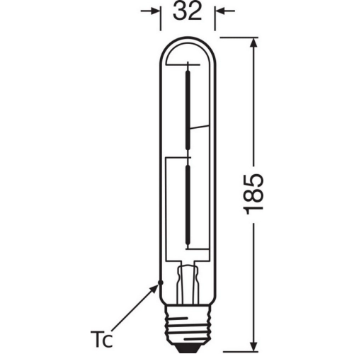 LED žárovka Vintage 1906 E27 OSRAM 4W (35W) teplá bílá (2000K) Retro Filament Gold Tubular (obrázek 3)