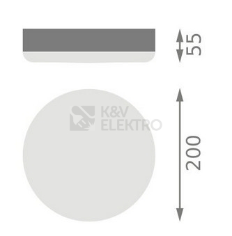 Obrázek produktu LED svítidlo s pohybovým čidlem LEDVANCE SF Circular Slim 10W 4000K 200mm IP65 4099854102516 1