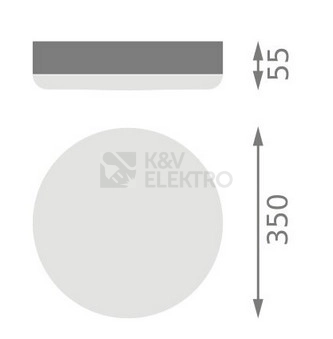 Obrázek produktu LED svítidlo s pohybovým čidlem LEDVANCE SF Circular Slim 35W 3000K 350mm IP65 4099854102714 1