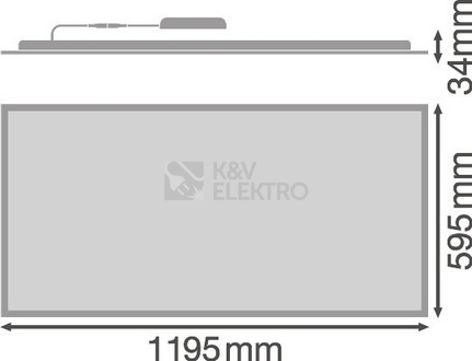 Obrázek produktu LED panel LEDVANCE Compact 1200x600mm 53W/4000K neutrální bílá 2