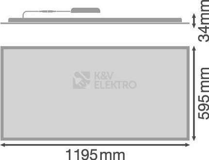 Obrázek produktu LED panel LEDVANCE Compact 1200x600mm 53W/4000K neutrální bílá 2