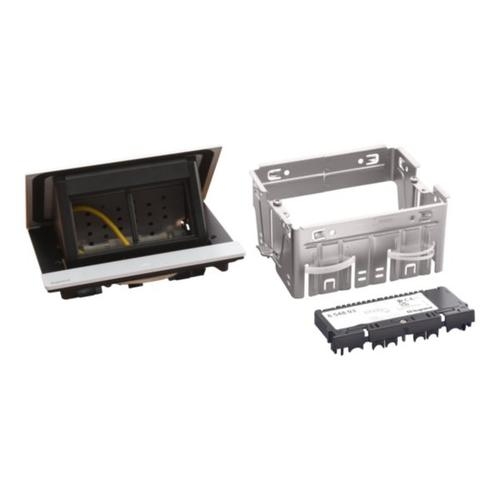 Výklopná zásuvková krabice Incara POPUP Legrand 654803 4M hliník