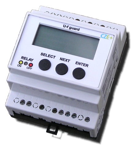 Napěťová a frekvenční ochrana U-f guard se vstupem HDO