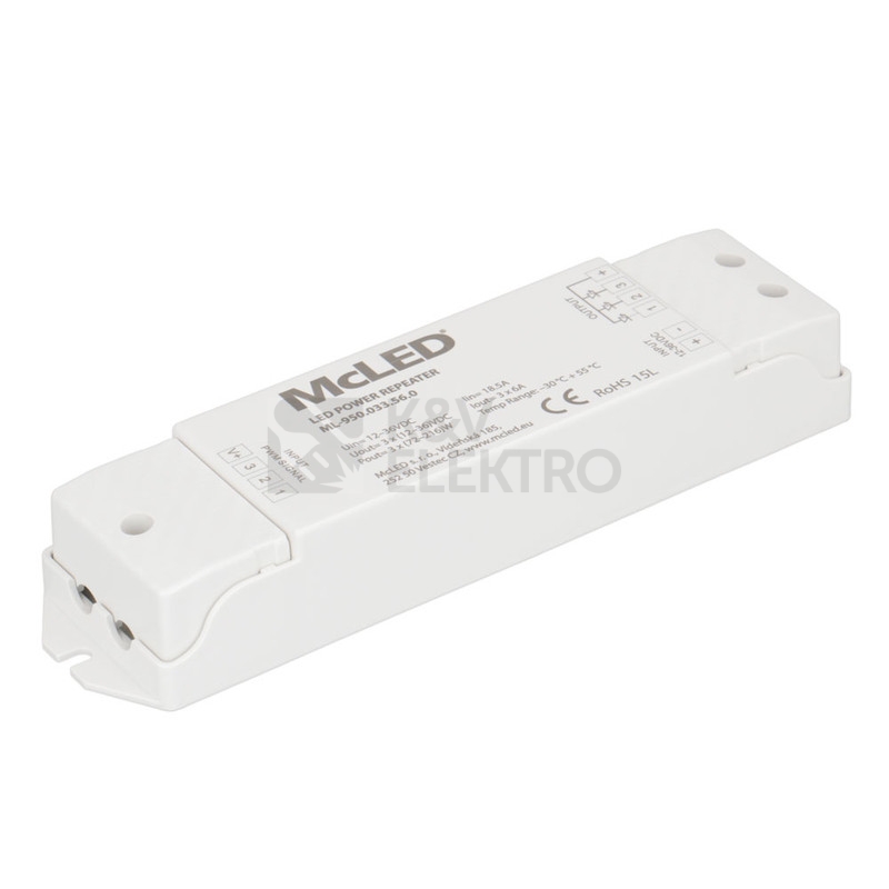 Obrázek produktu Zesilovač signálu RGB LED pásky McLED ML-950.033.56.0 3
