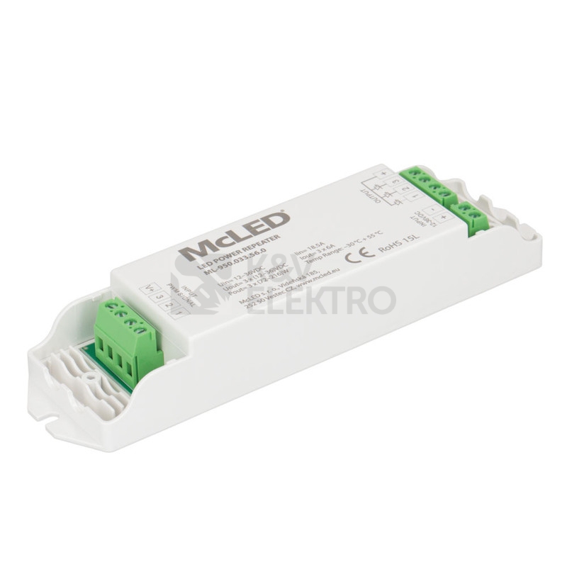Obrázek produktu Zesilovač signálu RGB LED pásky McLED ML-950.033.56.0 4