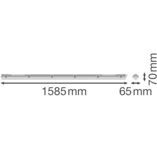 Zářivka LEDVANCE Damp Proof 1500mm IP65 G13 pro LED trubici T8 (obrázek 4)