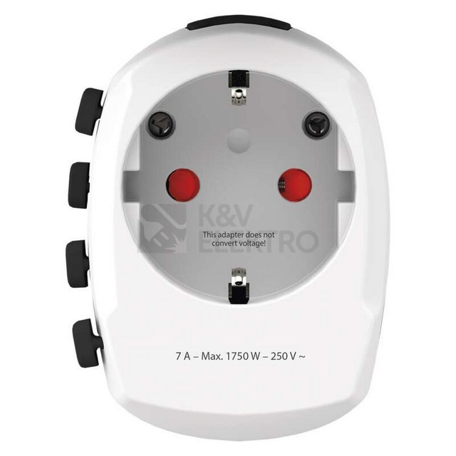 Obrázek produktu  Cestovní adaptér, redukce vidlice pro Evropany do zahraničí EMOS P0056N SKROSS PA34 0