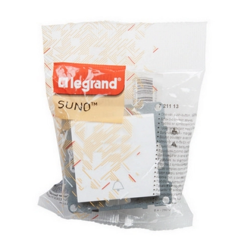 Legrand SUNO zvonkové tlačítko bílé 721113 (obrázek 4)