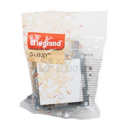 Obrázek produktu  Legrand SUNO zvonkové tlačítko bílé 721113 3