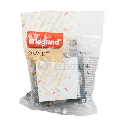 Obrázek produktu Legrand SUNO zvonkové tlačítko bílé 721113 3
