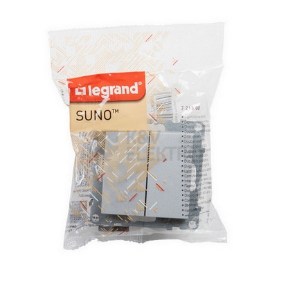 Obrázek produktu Legrand SUNO vypínač č.6+6 schodišťový hliník 721308 3