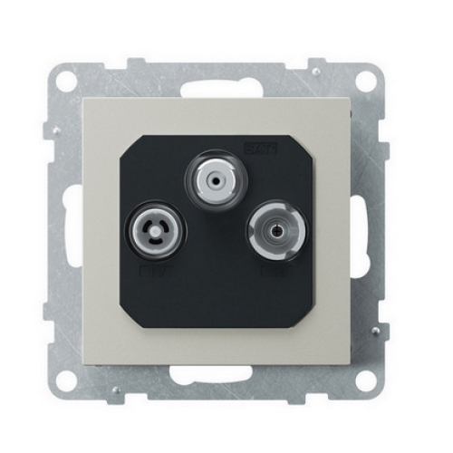 Legrand SUNO televizní zásuvka koncová HVĚZDA hliník 721367