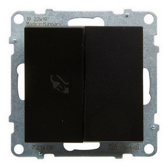 Obrázek produktu Legrand SUNO vypínač č.6+6 schodišťový černý 721408 2