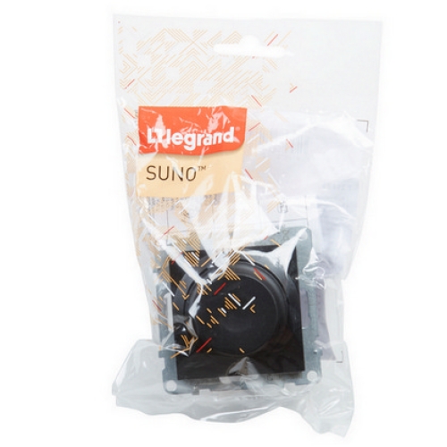 Legrand SUNO stmívač otočný černý 721479