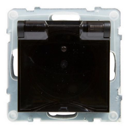 Legrand SUNO zásuvka s clonkami IP44 černá 721486 (obrázek 3)