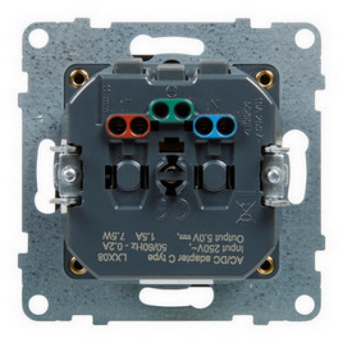 Legrand SUNO zásuvka s USB nabíjením černá 721489