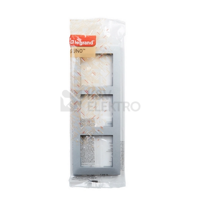 Obrázek produktu Legrand SUNO trojrámeček hliník 721513 3
