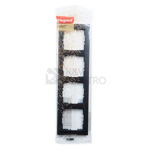 Obrázek produktu Legrand SUNO čtyřrámeček černá 721524 3