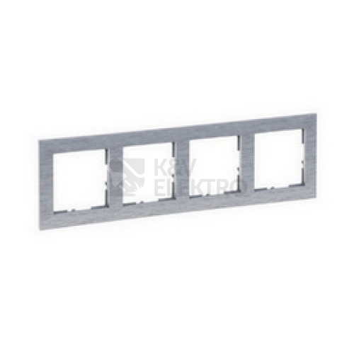 Legrand SUNO čtyřrámeček broušený hliník 721564