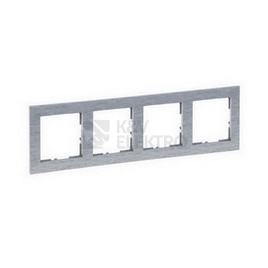 Obrázek produktu Legrand SUNO čtyřrámeček broušený hliník 721564 0