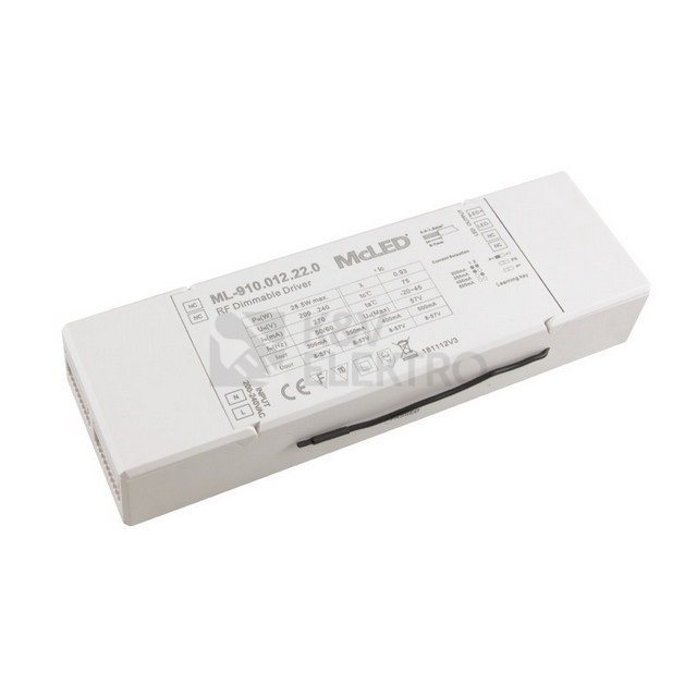 Obrázek produktu  RF Stmívatelný driver 250-1000mA McLED ML-910.012.22.0 1