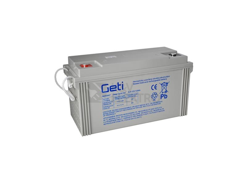 Obrázek produktu Baterie gelová 12V 120Ah GETI pro soláry 04250447 0