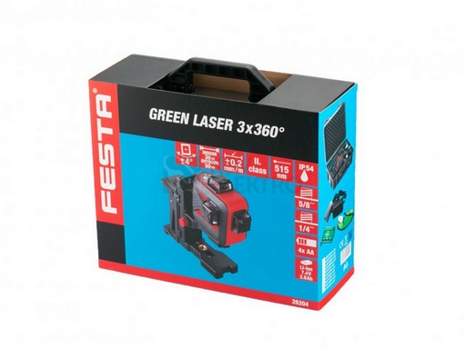 Obrázek produktu  Laser křížový zelený 3D FESTA 26204 6