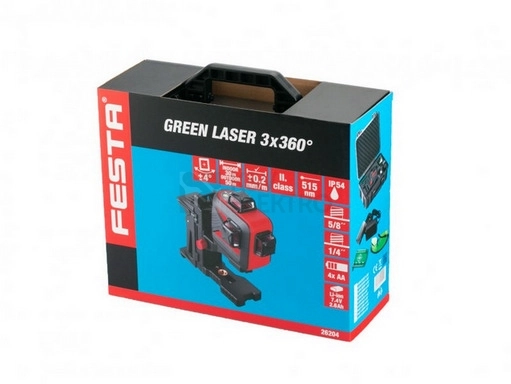 Obrázek produktu Laser křížový zelený 3D FESTA 26204 6