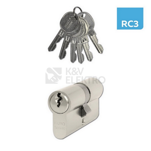 Obrázek produktu Bezpečnostní oboustranná 6stavítková zámková vložka Euro Secure Richter ES.30/35.NI 0