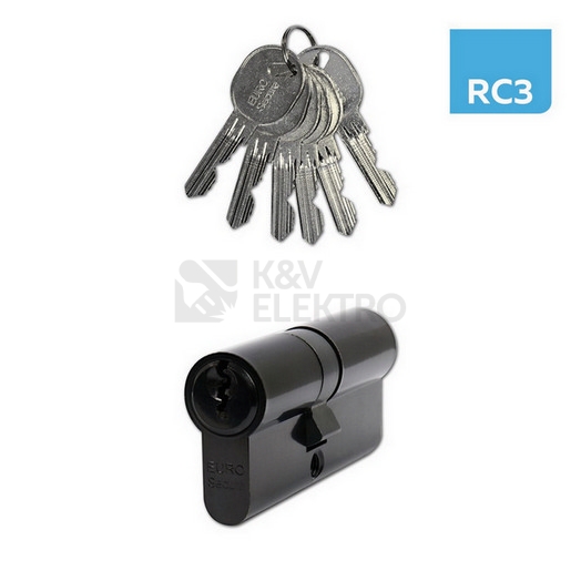 Obrázek produktu Bezpečnostní oboustranná 6stavítková zámková vložka Euro Secure Richter ES.45/45.CE 0