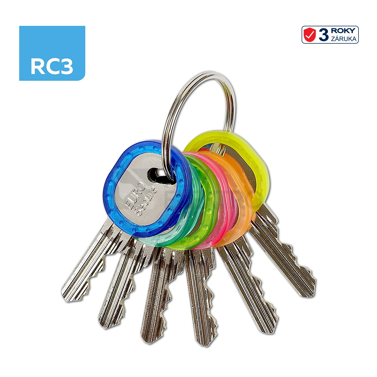 Obrázek produktu Bezpečnostní knoflíková 6stavítková zámková vložka Richter ES.K40/55.NI 6